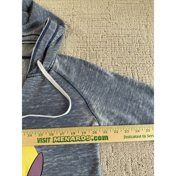 Disney Lilo and Stitch Sweatshirt Women’s Long Sleeve Blue Hoodie Medium - Picture 10 of 13